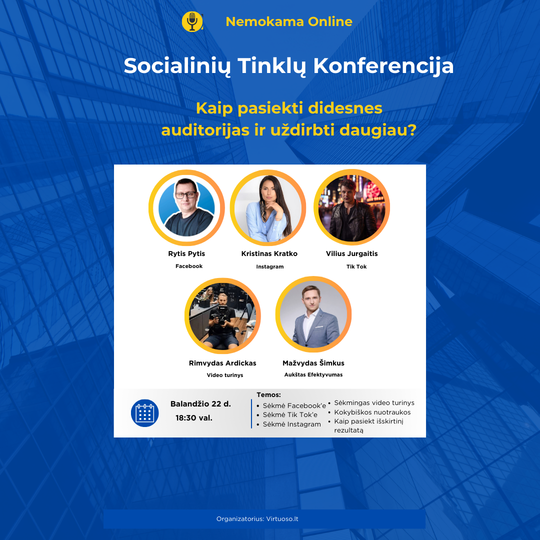 Mėlynas Soc Tinklai (1080 X 1080 Px)